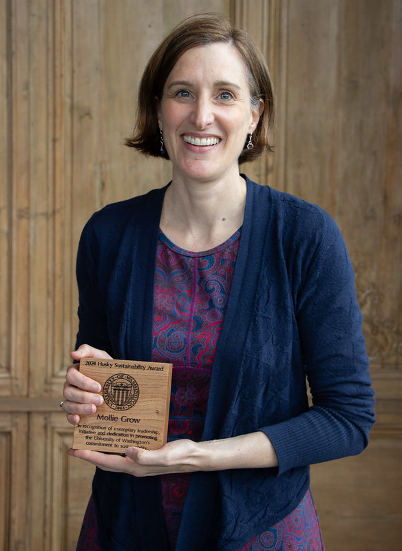 Dr. Mollie Grow Receives Husky Sustainability Award