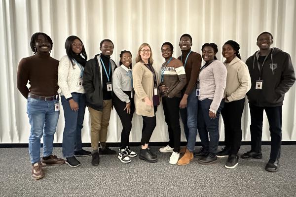 From the left James Osei-Mensa, Linda Frempong-Manso, Emmnuel Obeng-Addae, Pomaa Addo Appiah, Christy Mckinney, Cephas Ekow Biney, Samuel Quaynor Kanor, Joy Zialesi Atokple, Hannah Emefa Azinogo, Yusuf Almahroof